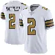 ＃2 Youth Spencer Rattler White Limited New Orleans Saints Color Rush Jersey