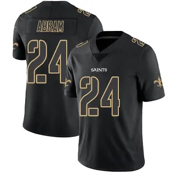 ＃24 Youth Johnathan Abram Black Impact Limited New Orleans Saints Jersey