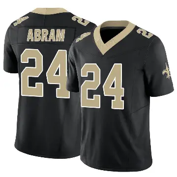 ＃24 Youth Johnathan Abram Black Limited New Orleans Saints Vapor F.U.S.E. Jersey