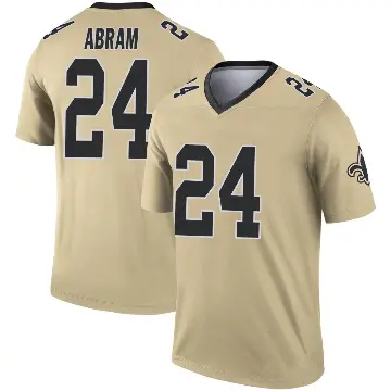 ＃24 Youth Johnathan Abram Gold Legend New Orleans Saints Inverted Jersey