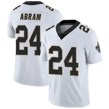 ＃24 Youth Johnathan Abram White Limited New Orleans Saints Vapor Untouchable Jersey