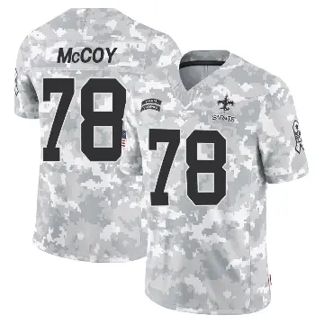 ＃78 Men's Erik McCoy Arctic Camo Limited New Orleans Saints 2024 Salute to Service Jersey