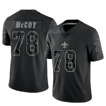 ＃78 Men's Erik McCoy Black Limited New Orleans Saints Reflective Jersey