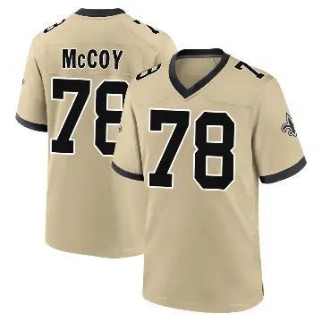 ＃78 Men's Erik McCoy Gold Game New Orleans Saints day s Alternate Jersey