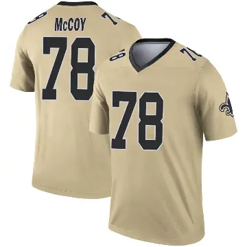 ＃78 Men's Erik McCoy Gold Legend New Orleans Saints Inverted Jersey