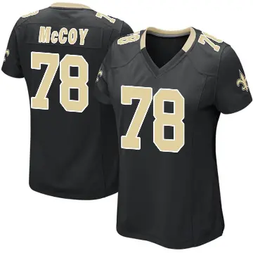 ＃78 Women's Erik McCoy Black Game New Orleans Saints Team Color Jersey