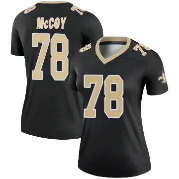 ＃78 Women's Erik McCoy Black Legend New Orleans Saints Jersey
