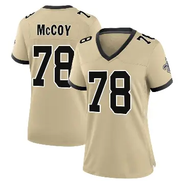 ＃78 Women's Erik McCoy Gold Game New Orleans Saints day s Alternate Jersey