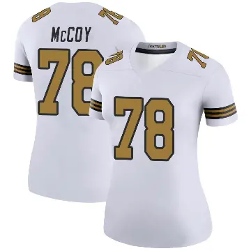 ＃78 Women's Erik McCoy White Legend New Orleans Saints Color Rush Jersey