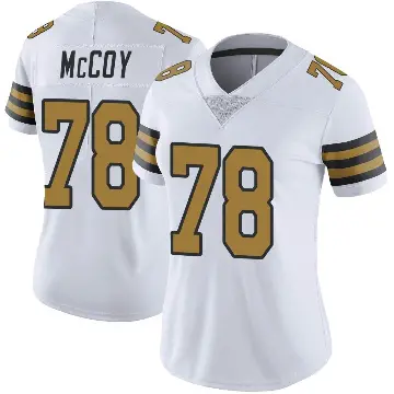 ＃78 Women's Erik McCoy White Limited New Orleans Saints Color Rush Jersey